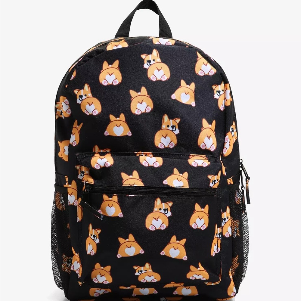 ☾.݁ᛪ༙ Cute Corgi Butts Print Backpack